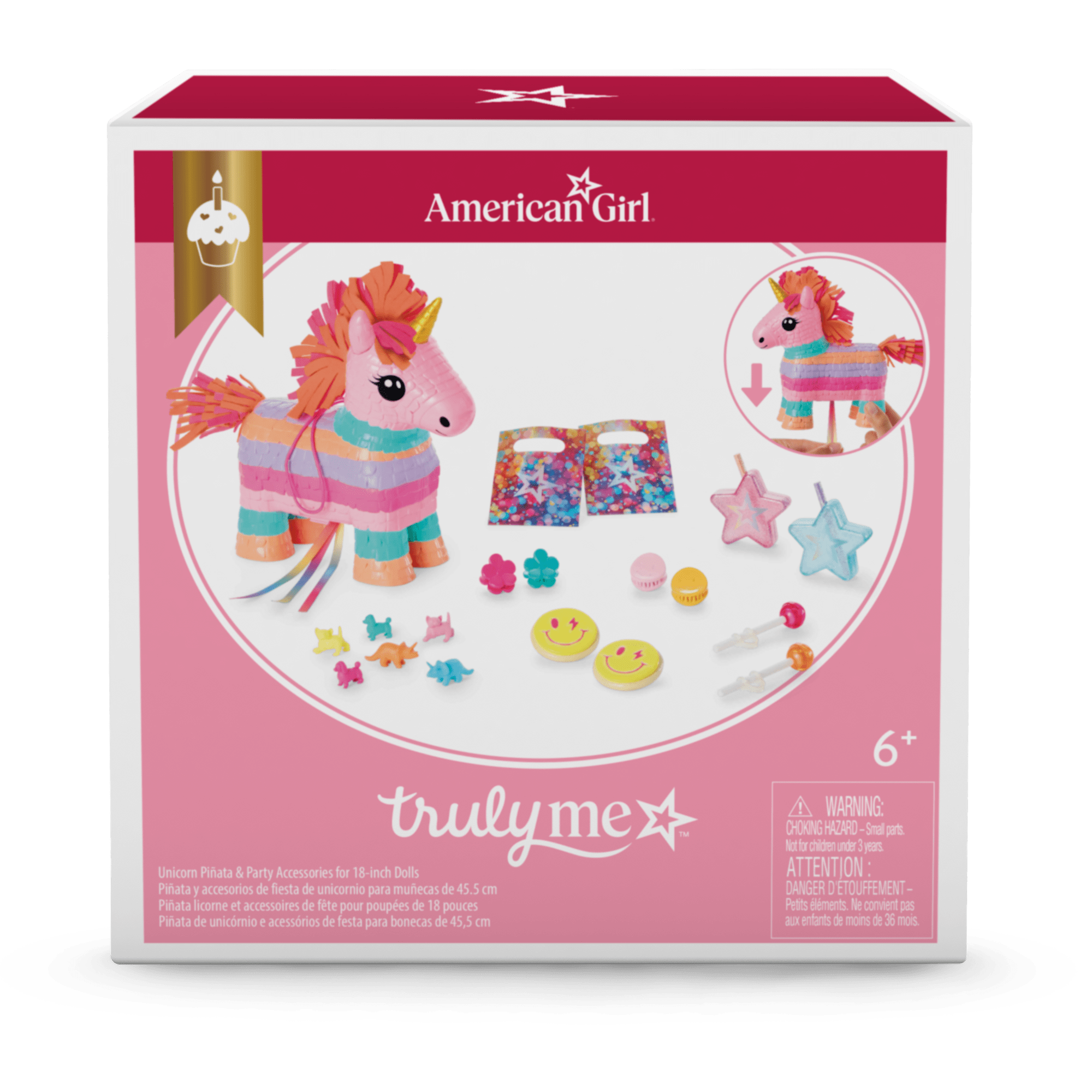 Pink Party-Ready Dress & Party Accessories for 18-inch Dolls - Image 21