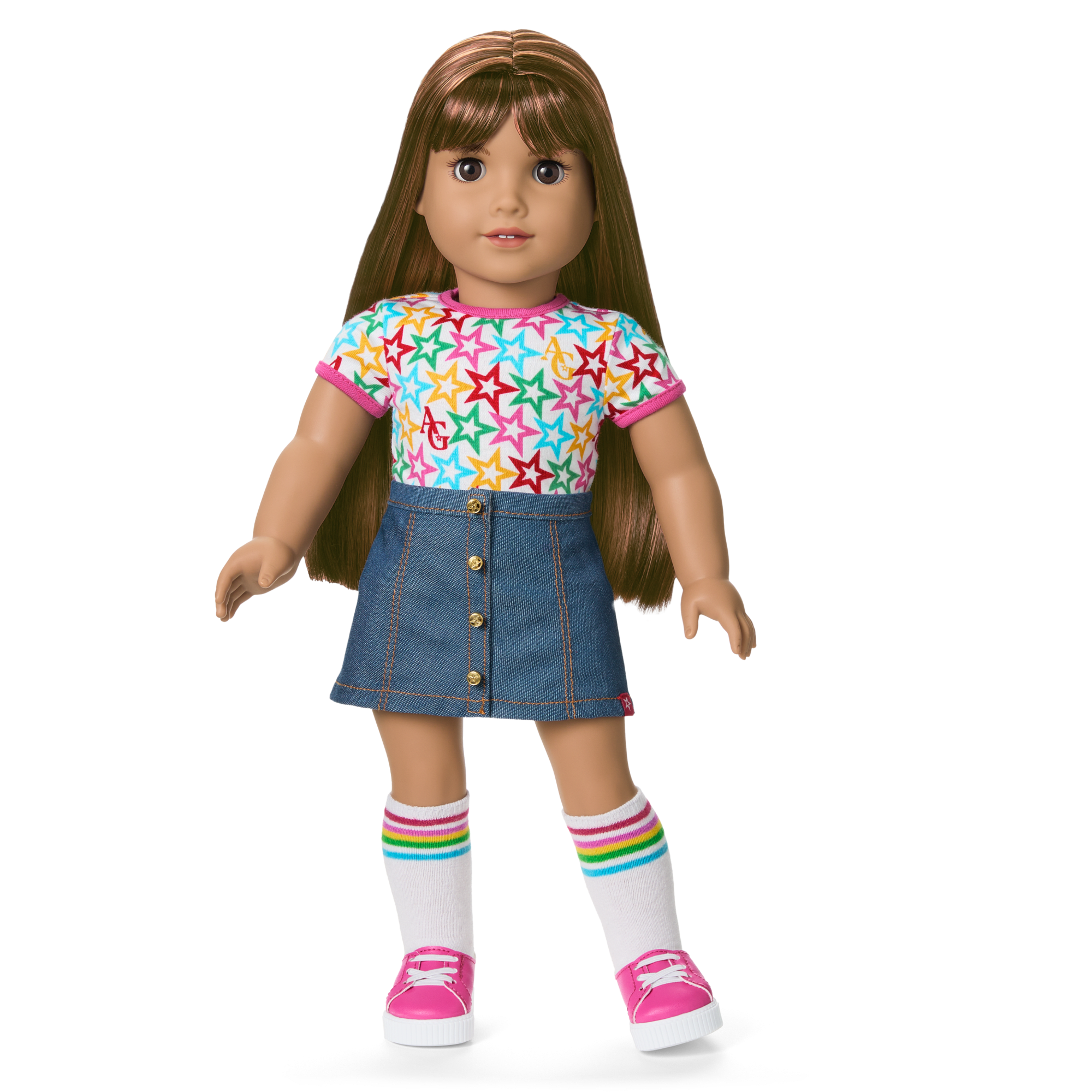 Truly Me™ 18-inch Doll #122 with straight dark-brown hair - Image 6
