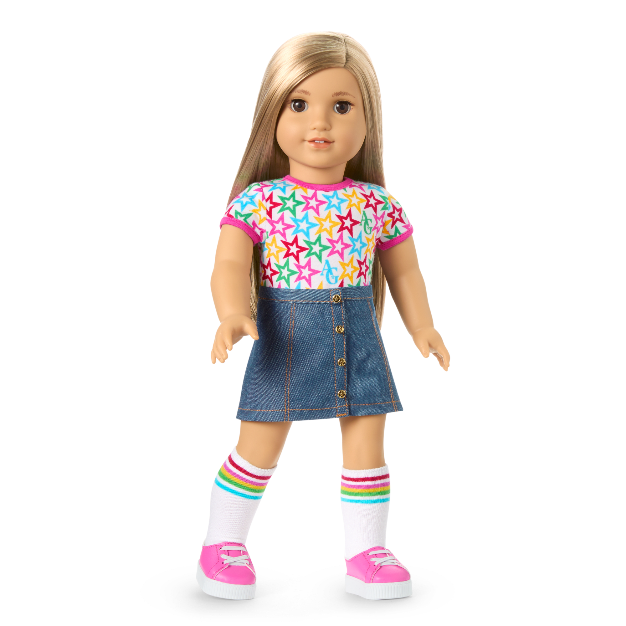 Truly Me™ 18-inch Doll #131 with straight blonde hair - Image 6