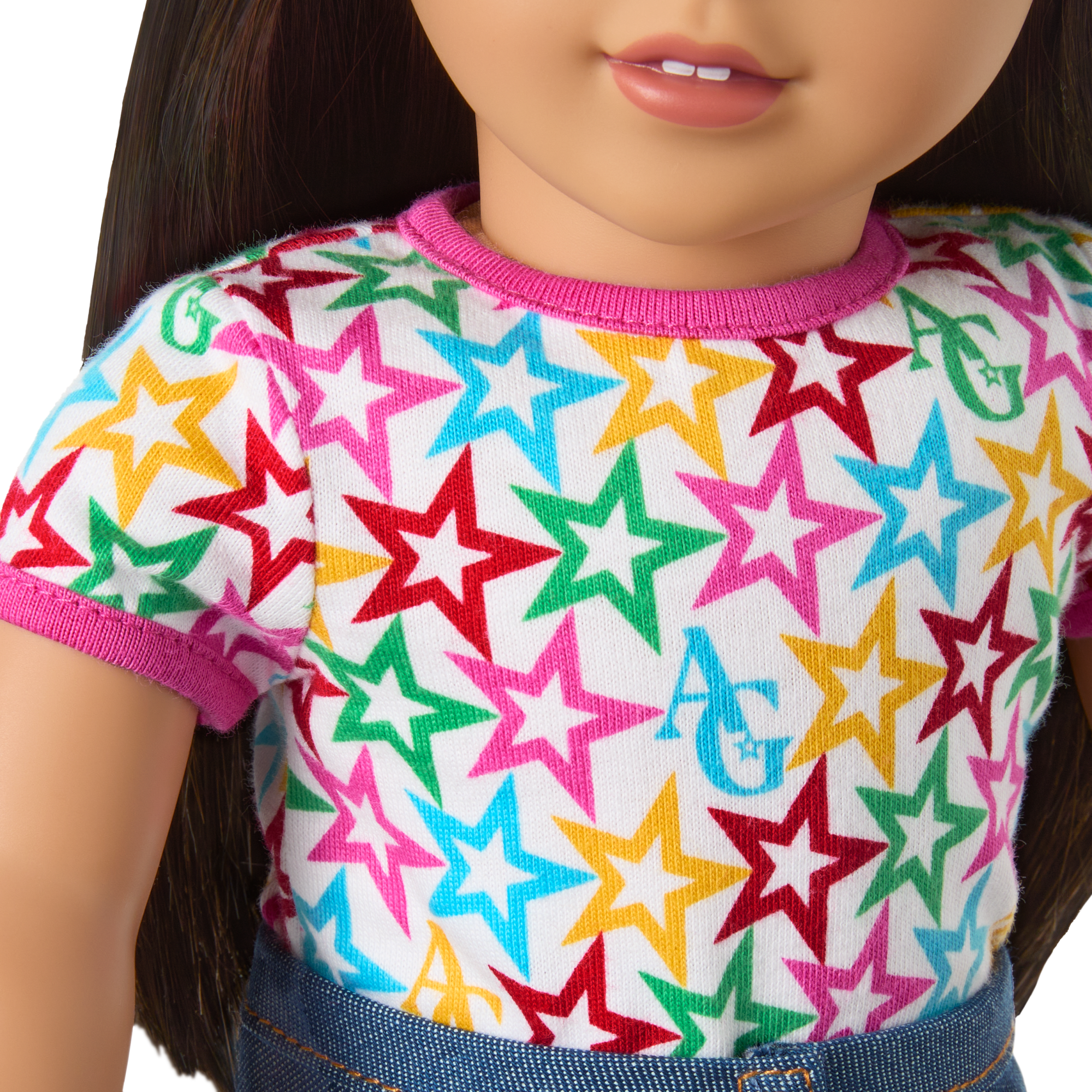 Truly Me™ 18-inch Doll #124 with straight black-brown hair - Image 7