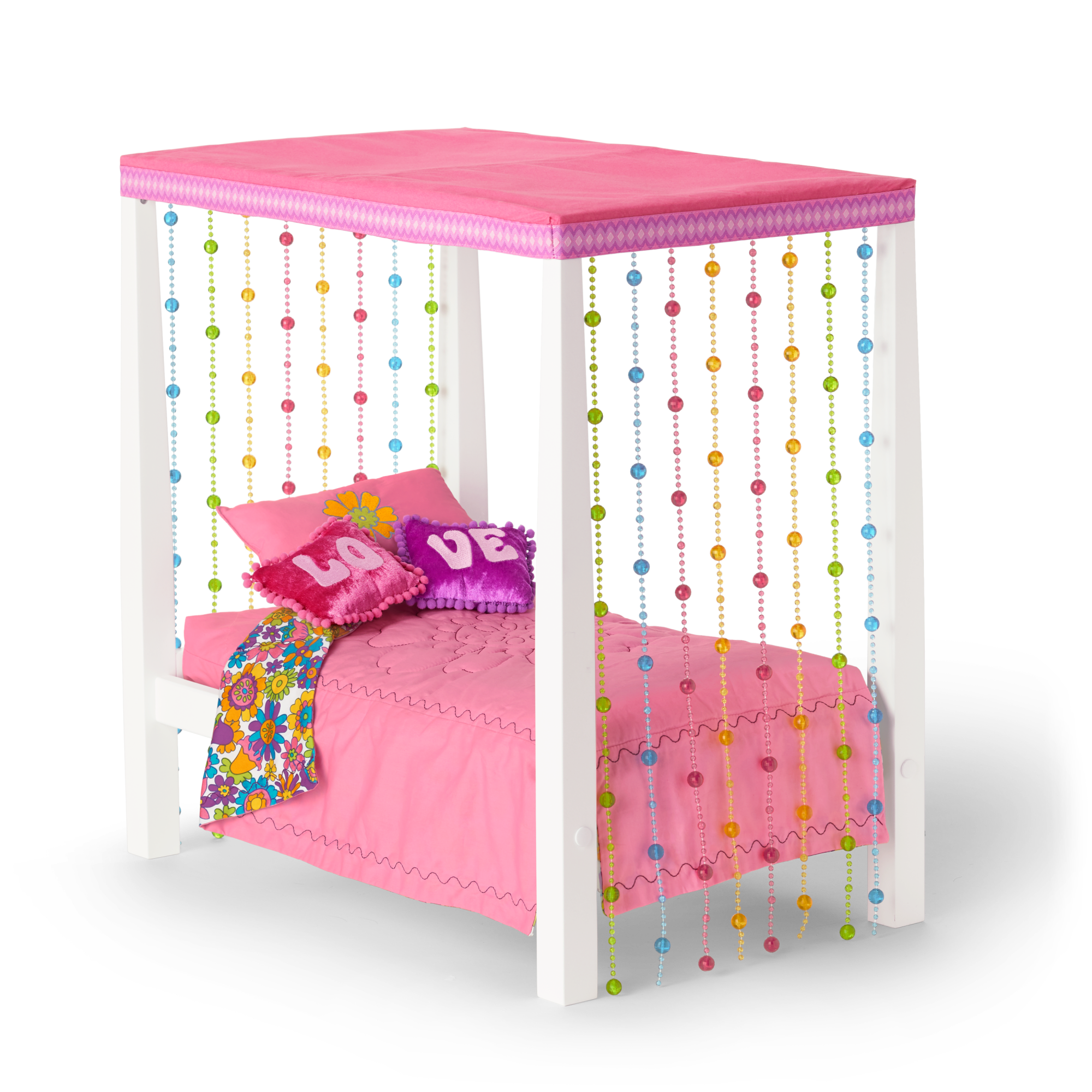 Julie’s™ Groovy Bed & Bedding for 18-inch Dolls (Historical Characters) - Image 3