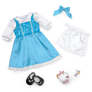 American Girl® Disney Princess Belle Blue Dress, Mrs. Potts, Chip & Accessories for 18-inch Dolls