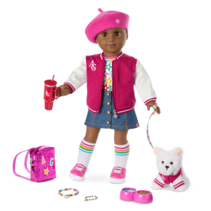 Truly Me™ 18-inch Doll #114, Puppy, Mini Backpack & Accessories AG™ Star Squad Bundle
