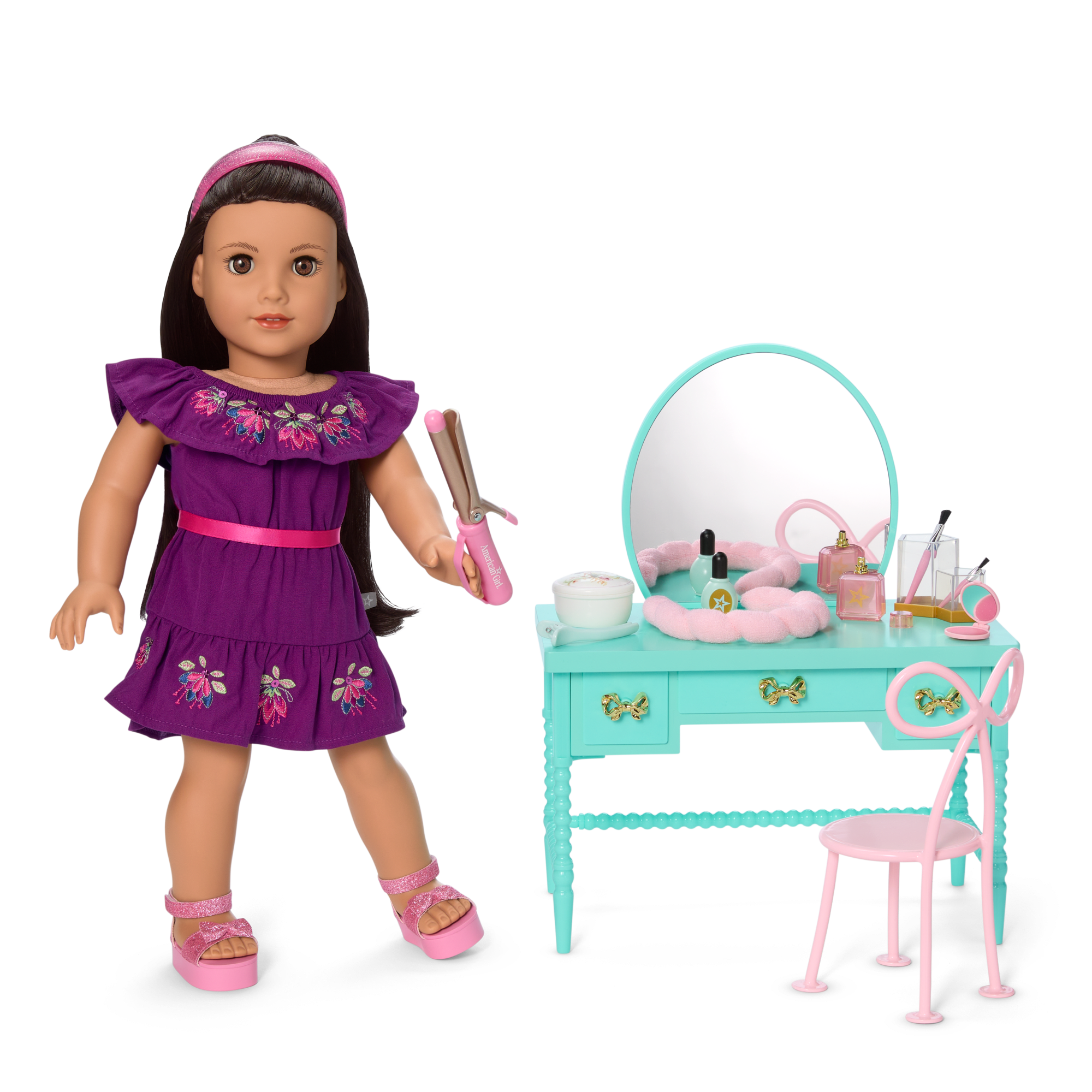 Raquel’s™ Vintage Vanity for 18-inch Dolls (Girl of the Year™ 2026) - Image 17