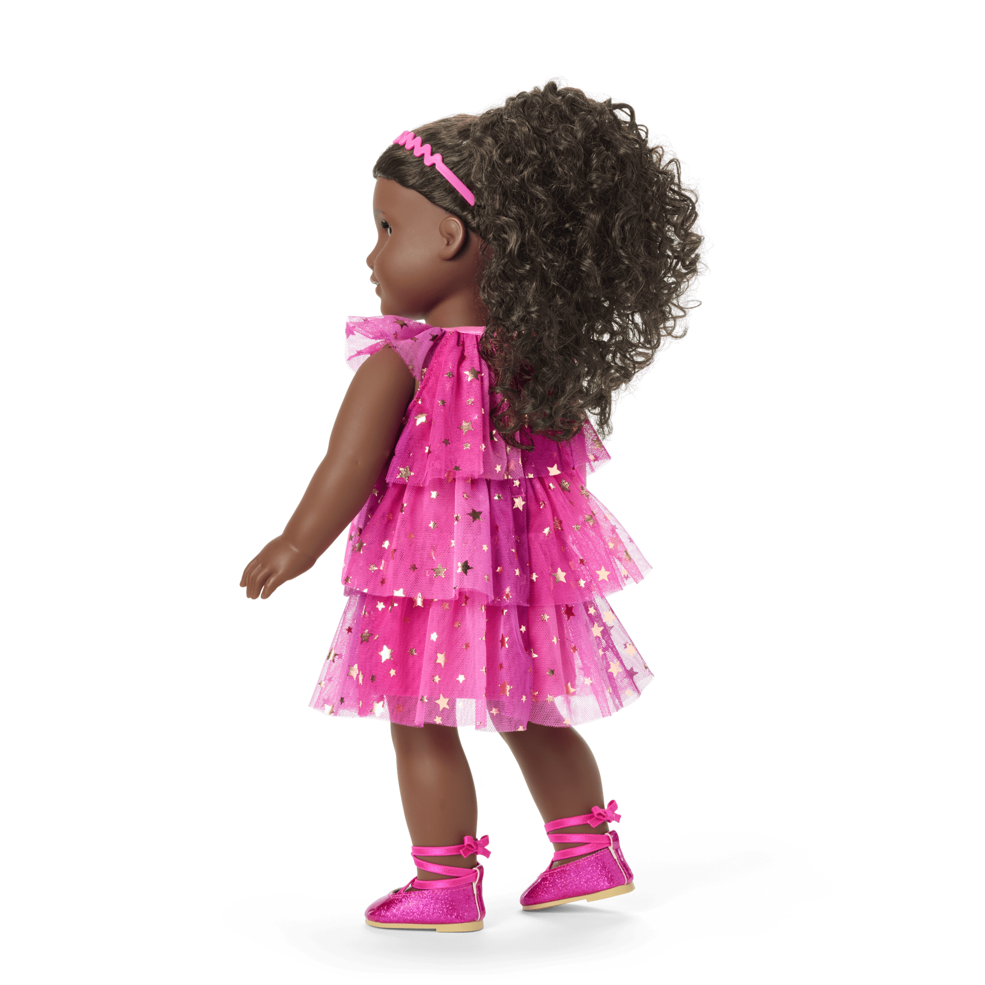 Pink Party-Ready Dress & Party Accessories for 18-inch Dolls - Image 4