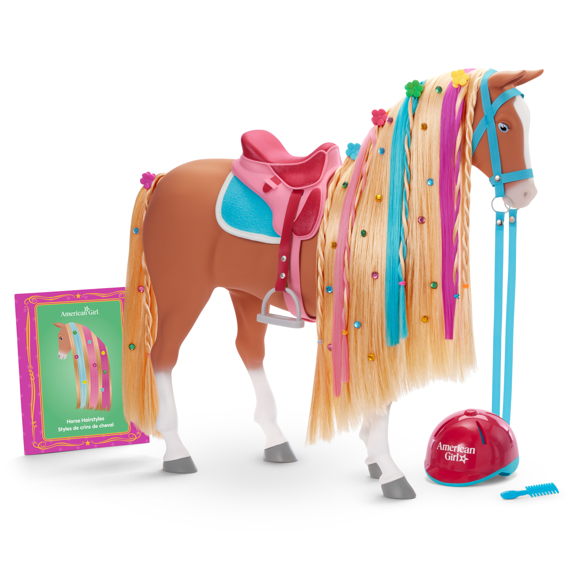 Chestnut Charm Horse & Western Flowers Denim Jumpsuit for 18-inch Dolls - Image 10