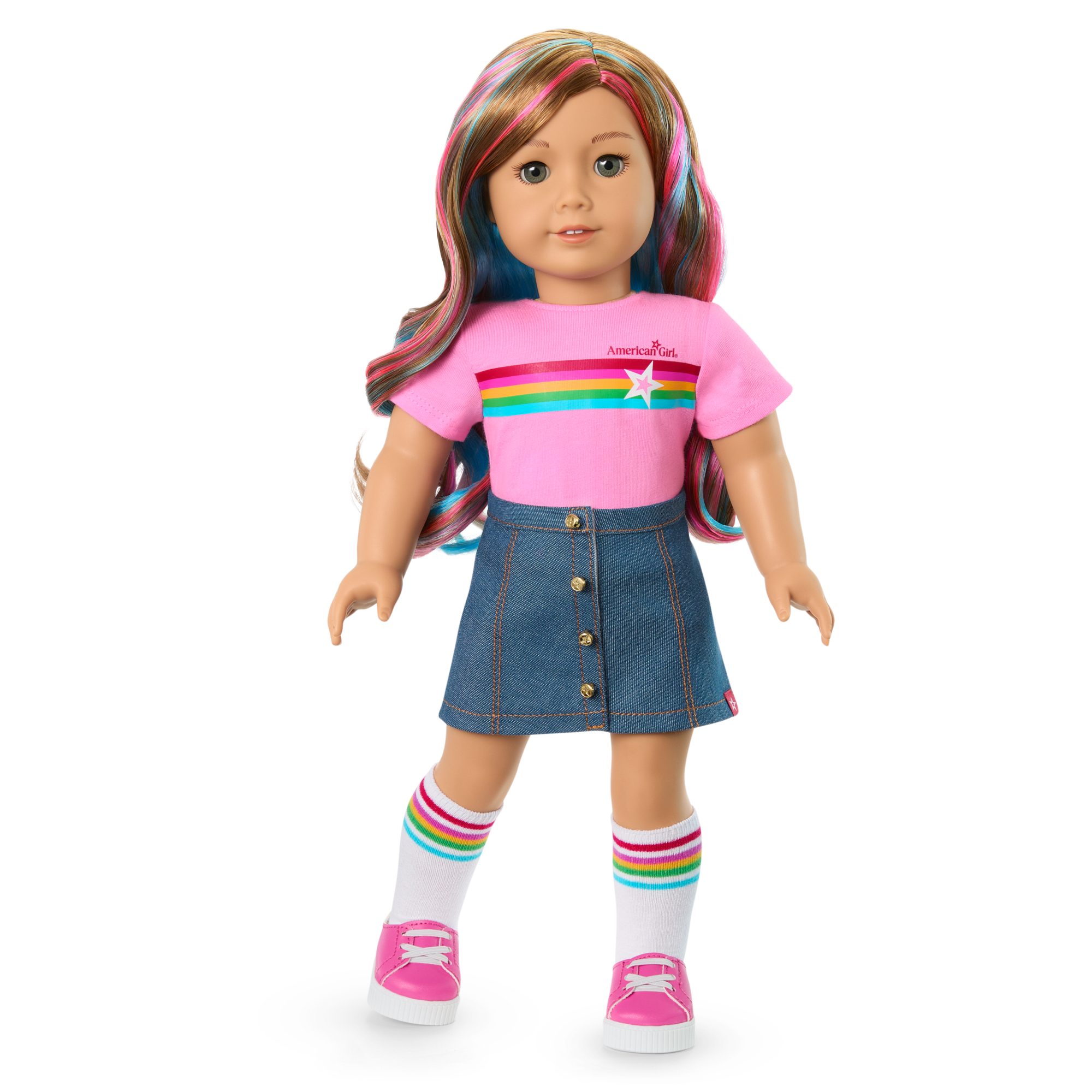 Truly Me™ 18-inch Doll #101 with wavy caramel hair - Image 10