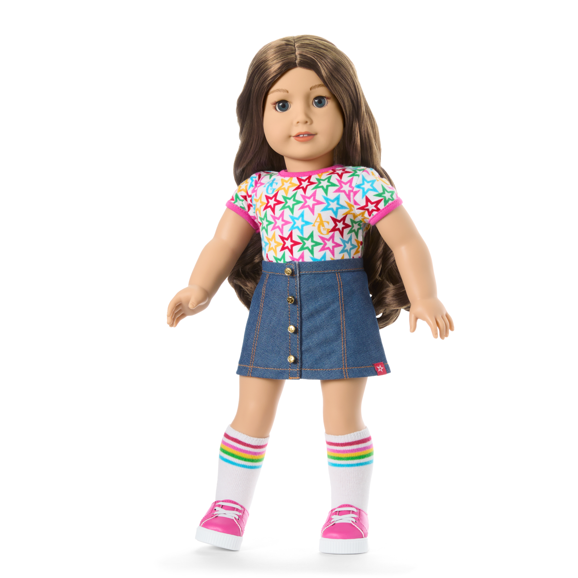 Truly Me™ 18-inch Doll #126 with wavy brown hair - Image 6