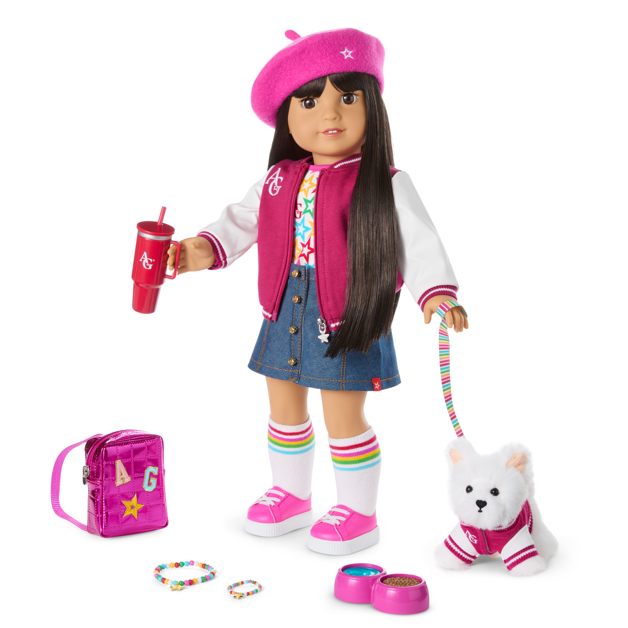 Truly Me™ 18-inch Doll #130 with straight black-brown hair - Image 16