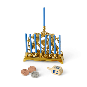 Rebecca’s™ Menorah & Dreidel Set for 18-inch Dolls (Historical Characters)