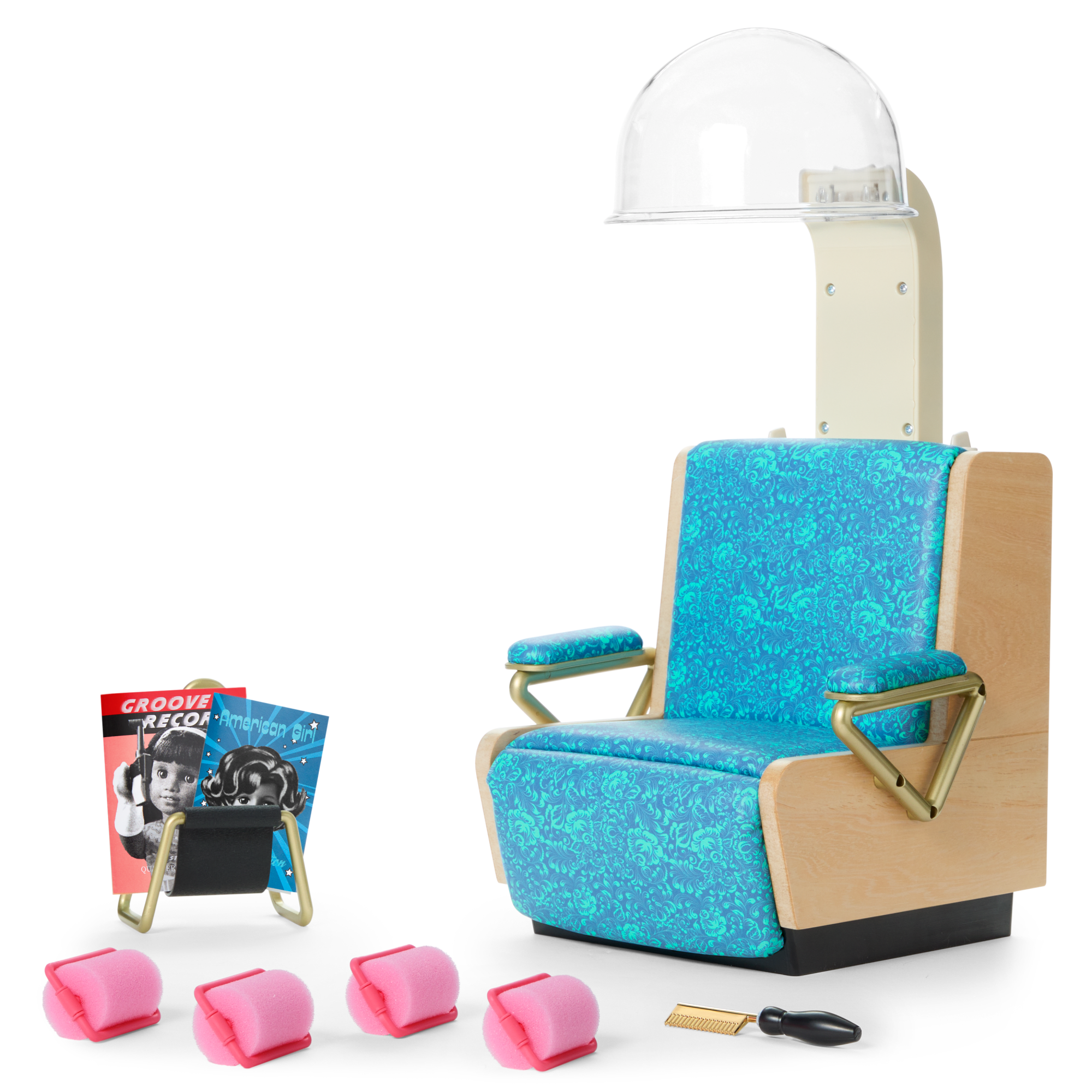 Melody’s™ Salon Chair & Accessories for 18-inch Dolls (Historical Characters)