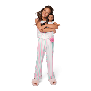 Raquel’s™ Coastal Stripes Pajamas for Girls & 18-inch Dolls