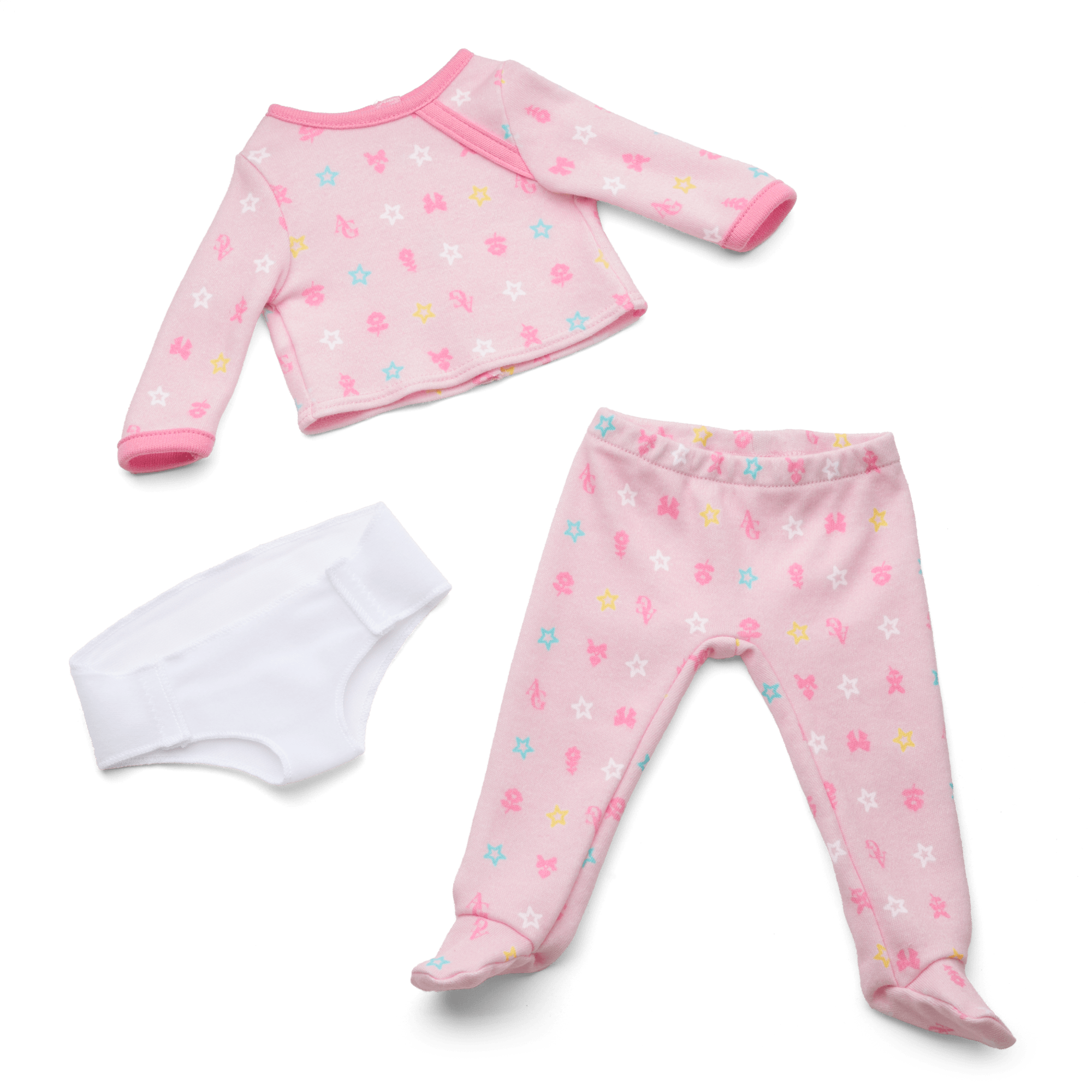 Bitty Baby® Doll #5 with dark-brown hair in Pastel Pink - Image 2