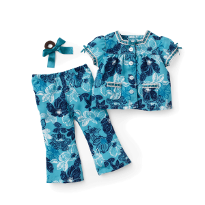 Nanea’s™ Floral Pajamas for 18-inch Dolls (Historical Characters)