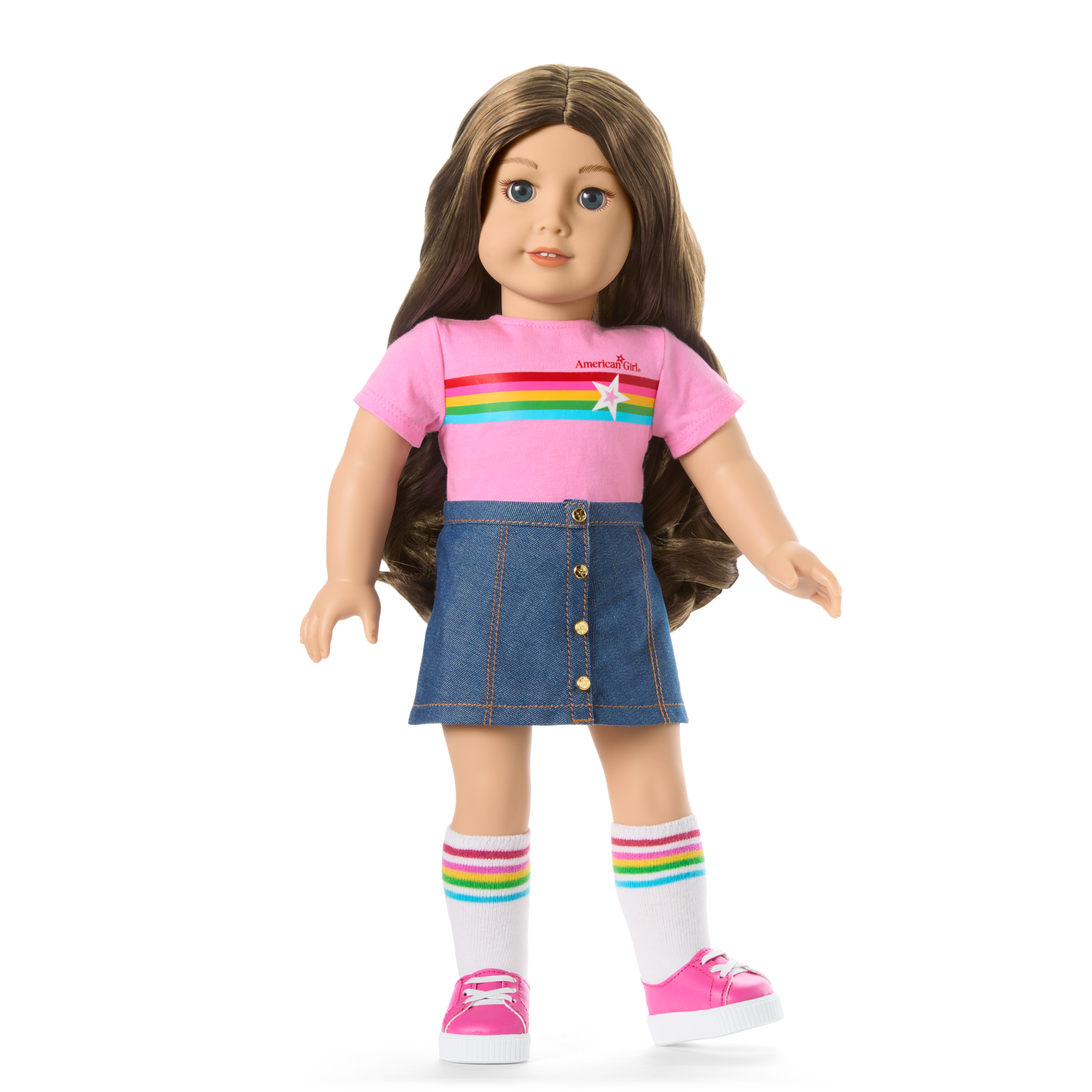Truly Me™ 18-inch Doll #126 with wavy brown hair - Image 10