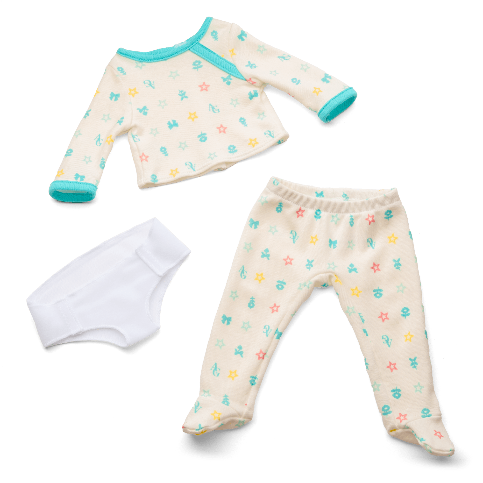 Bitty Baby® Doll #4 with black hair in Pastel Blue - Image 2