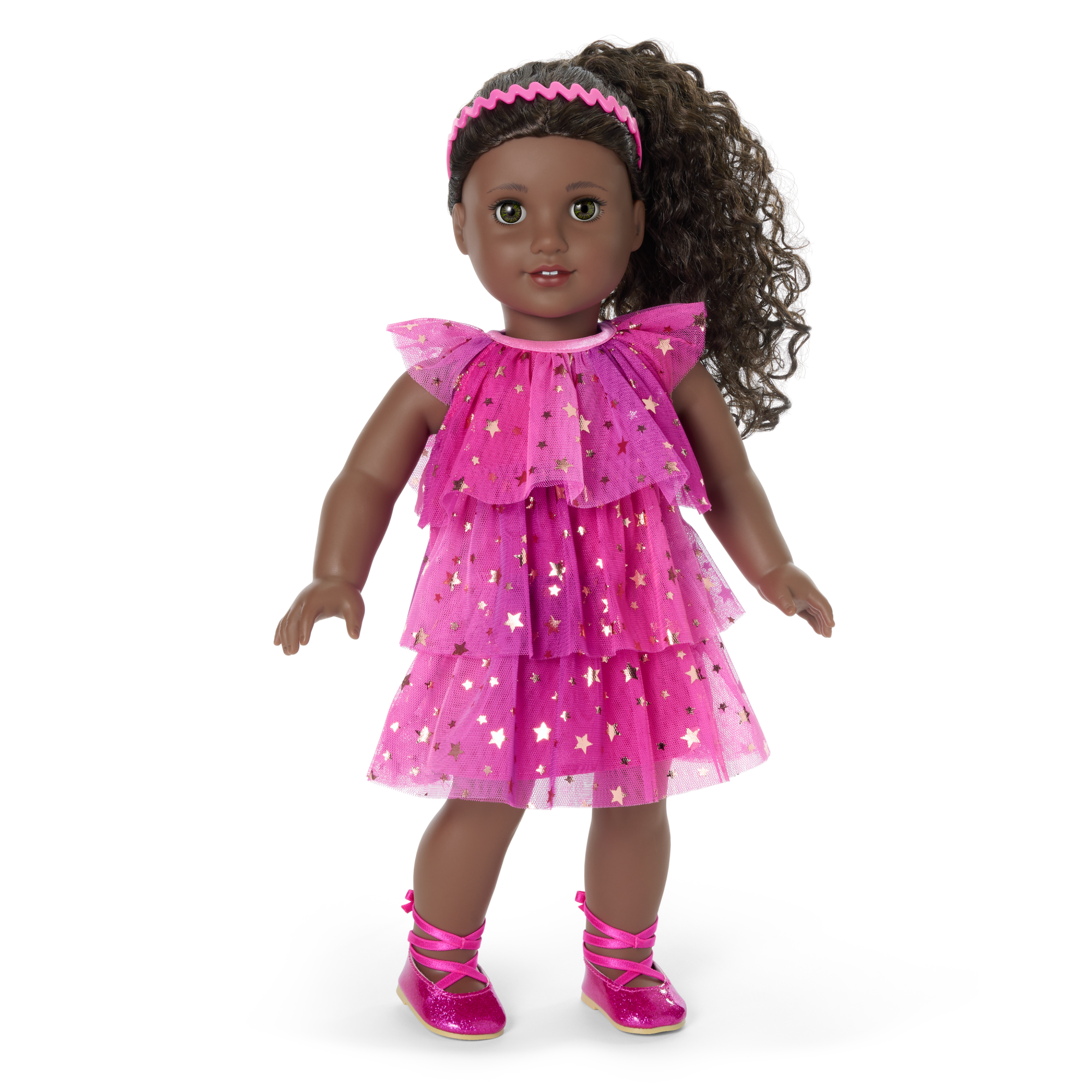 Pink Party-Ready Dress & Party Accessories for 18-inch Dolls - Image 3