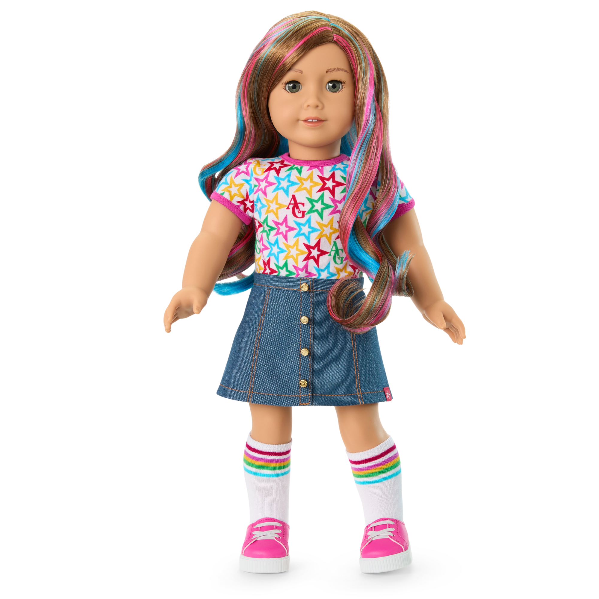 Truly Me™ 18-inch Doll #101 with wavy caramel hair - Image 6
