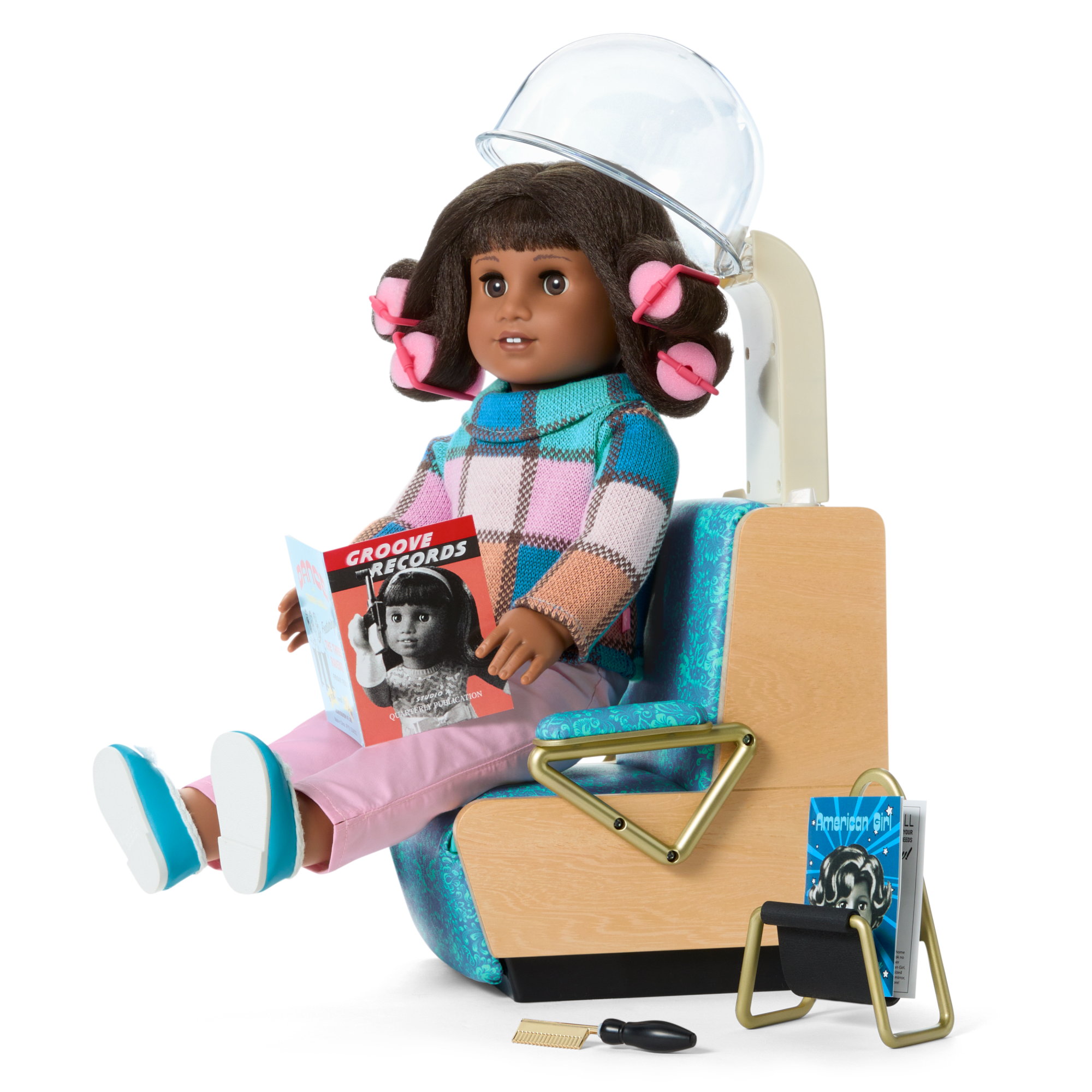 Melody’s™ Salon Chair & Accessories for 18-inch Dolls (Historical Characters) - Image 3