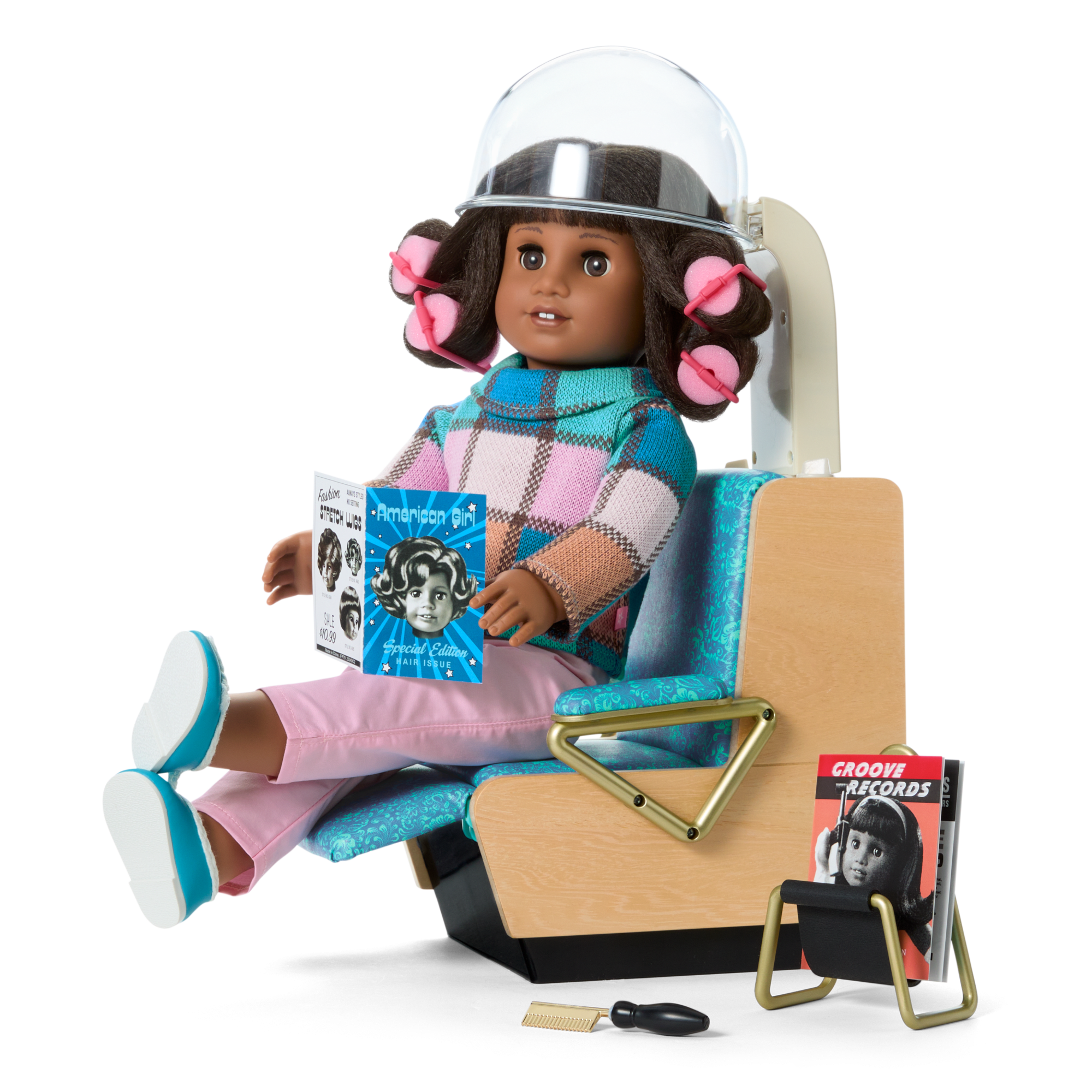 Melody’s™ Salon Chair & Accessories for 18-inch Dolls (Historical Characters) - Image 2