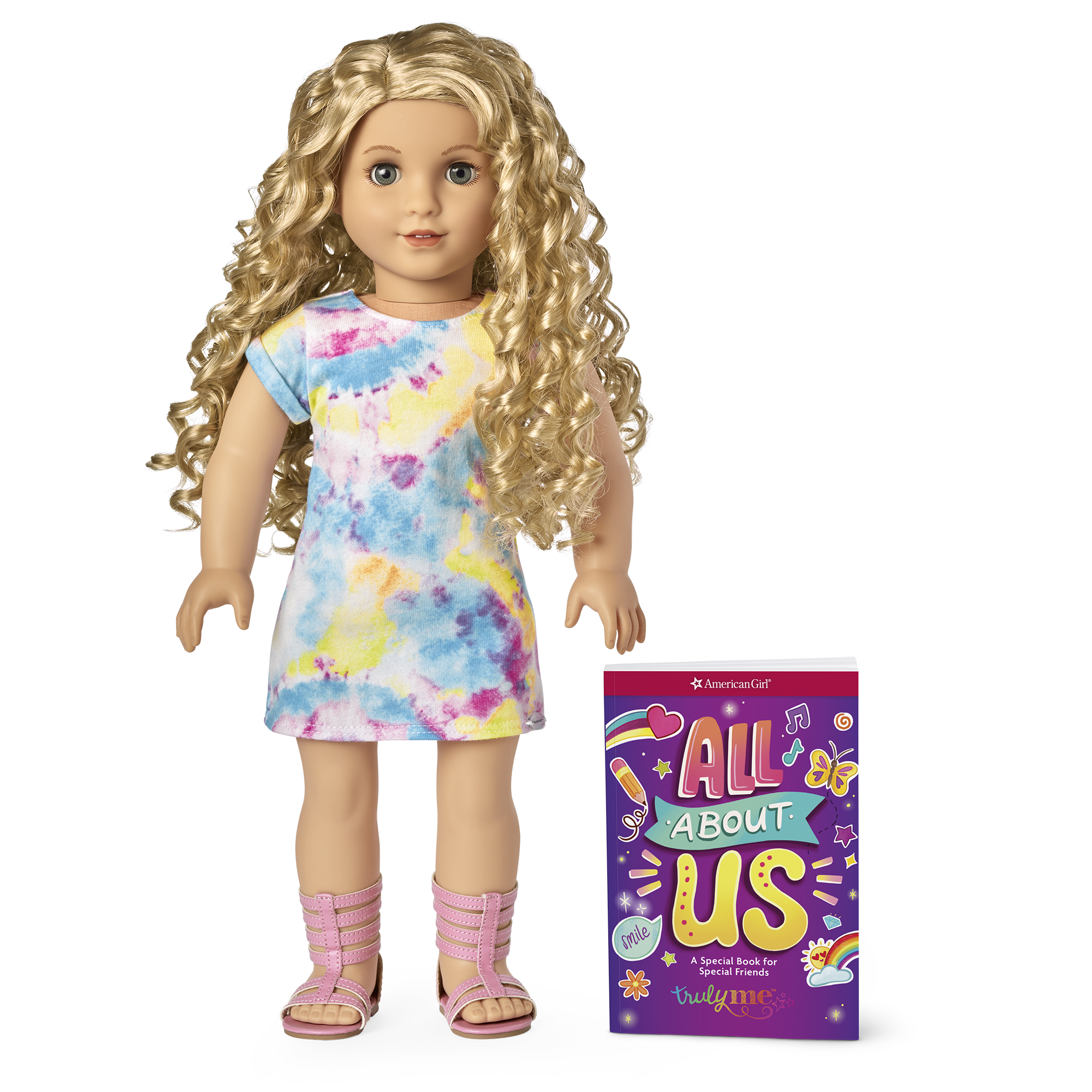 Truly Me™ 18-inch Doll #115 with curly blonde hair