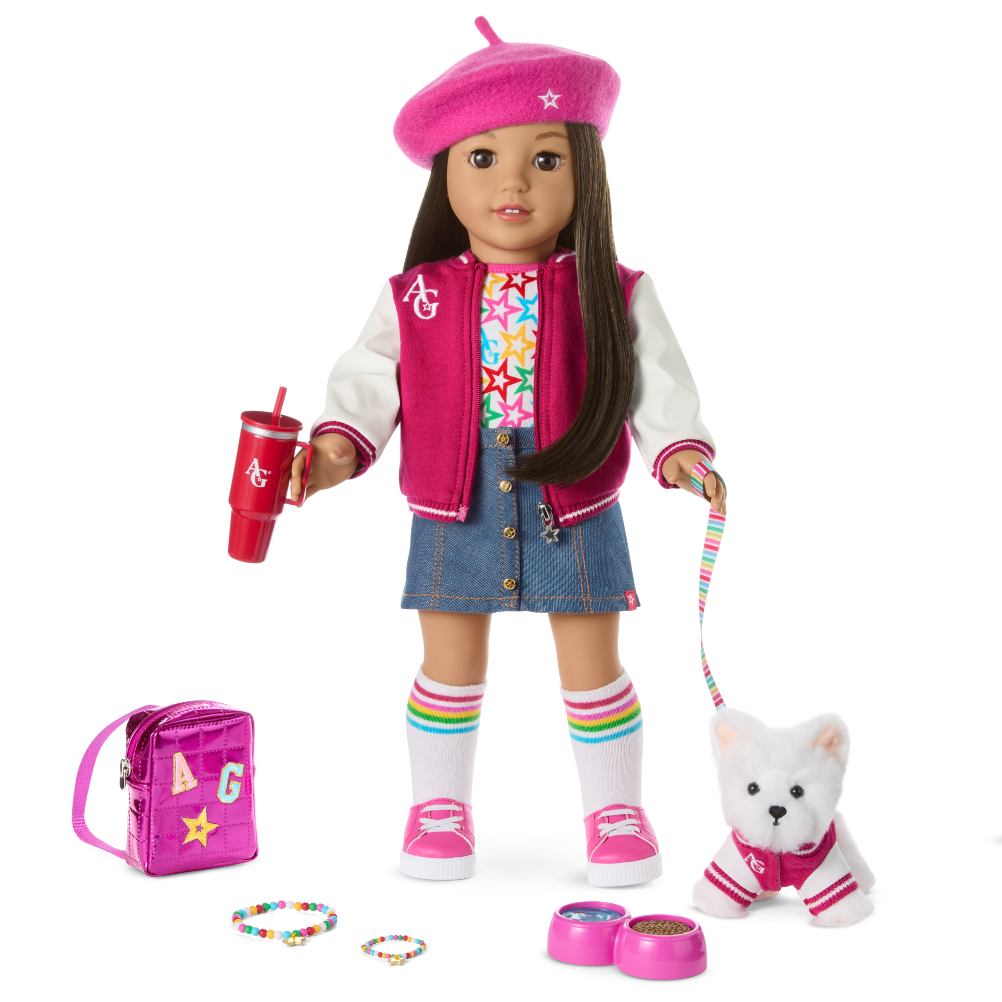 Truly Me™ 18-inch Doll #124 with straight black-brown hair - Image 16