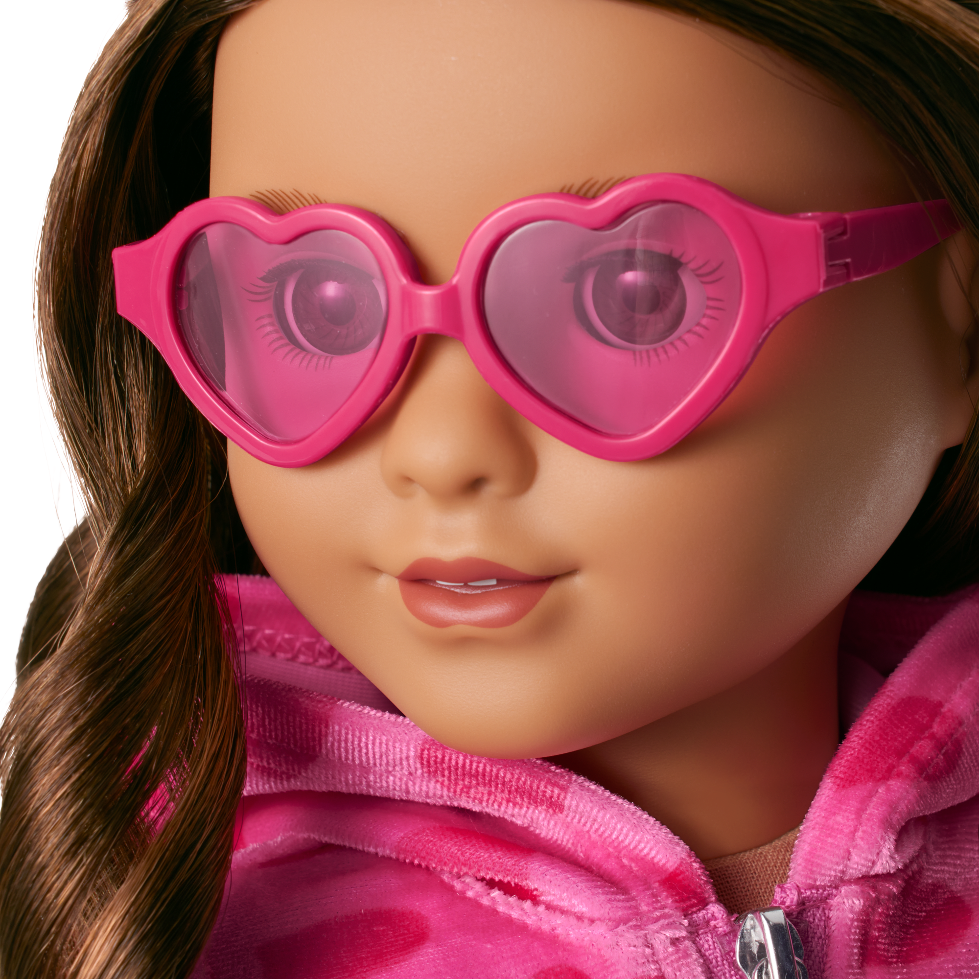 Pink Hearts Hoodie Dress for Girls & 18-inch Dolls - Image 10
