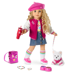 Truly Me™ 18-inch Doll #115, Puppy, Mini Backpack & Accessories AG™ Star Squad Bundle