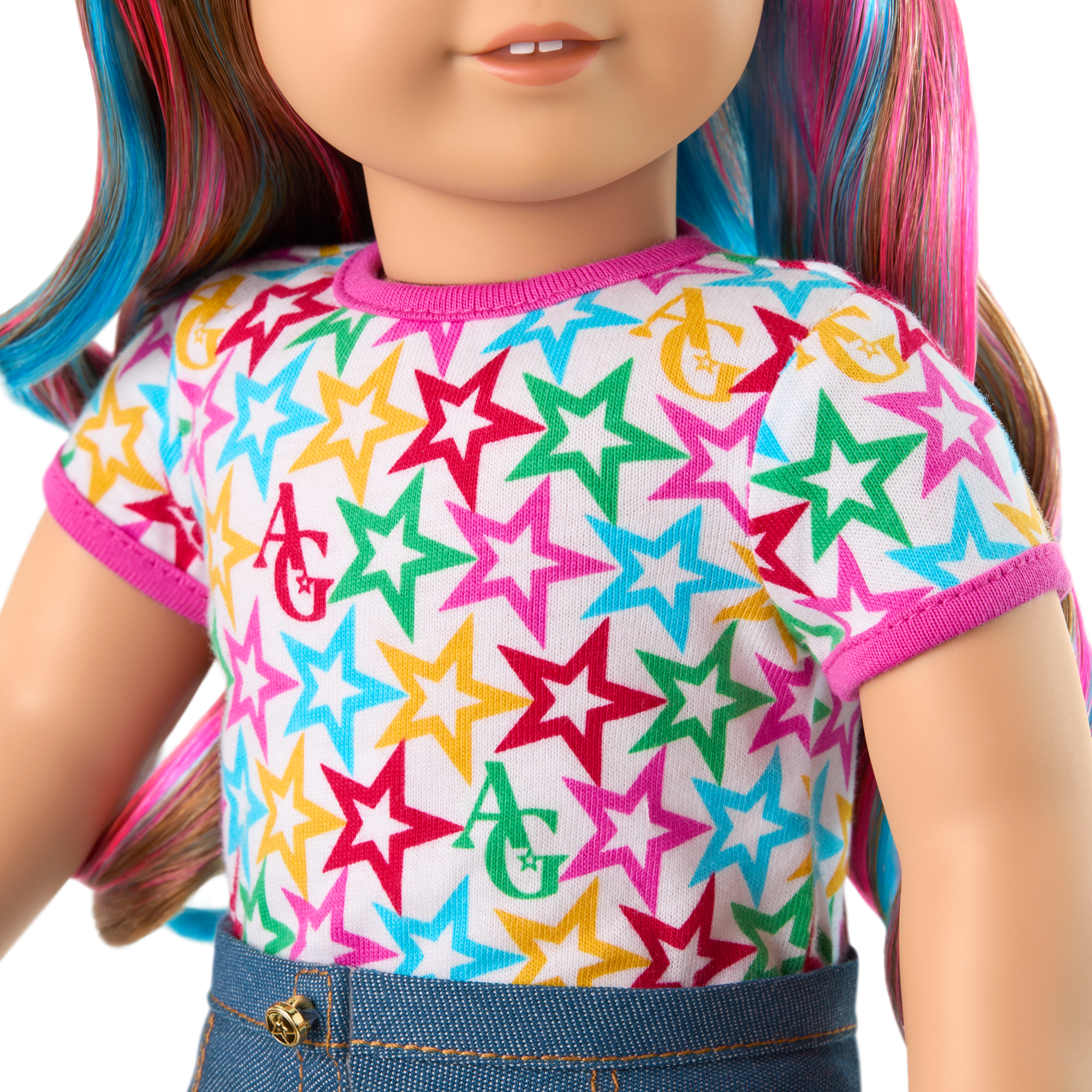 Truly Me™ 18-inch Doll #101 with wavy caramel hair - Image 7
