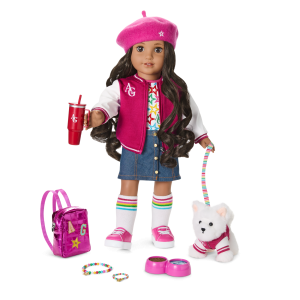 Truly Me™ 18-inch Doll #108, Puppy, Mini Backpack & Accessories AG™ Star Squad Bundle