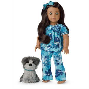 Nanea’s™ Floral Pajamas & Dog (Historical Characters)