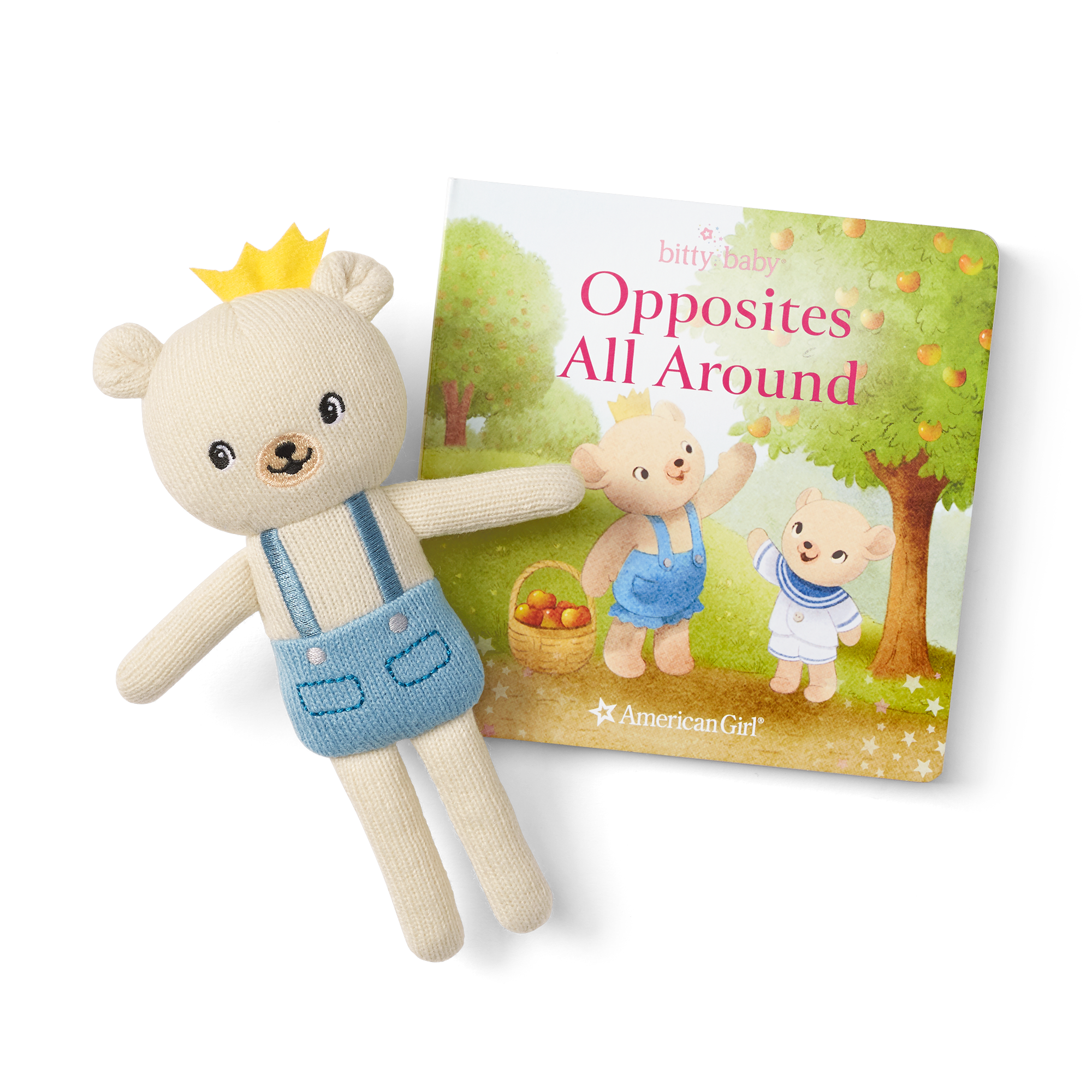 Bitty’s™ Bear Friend & Opposites All Around Board Book