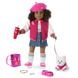 Truly Me™ 18-inch Doll #112, Puppy, Mini Backpack & Accessories AG™ Star Squad Bundle