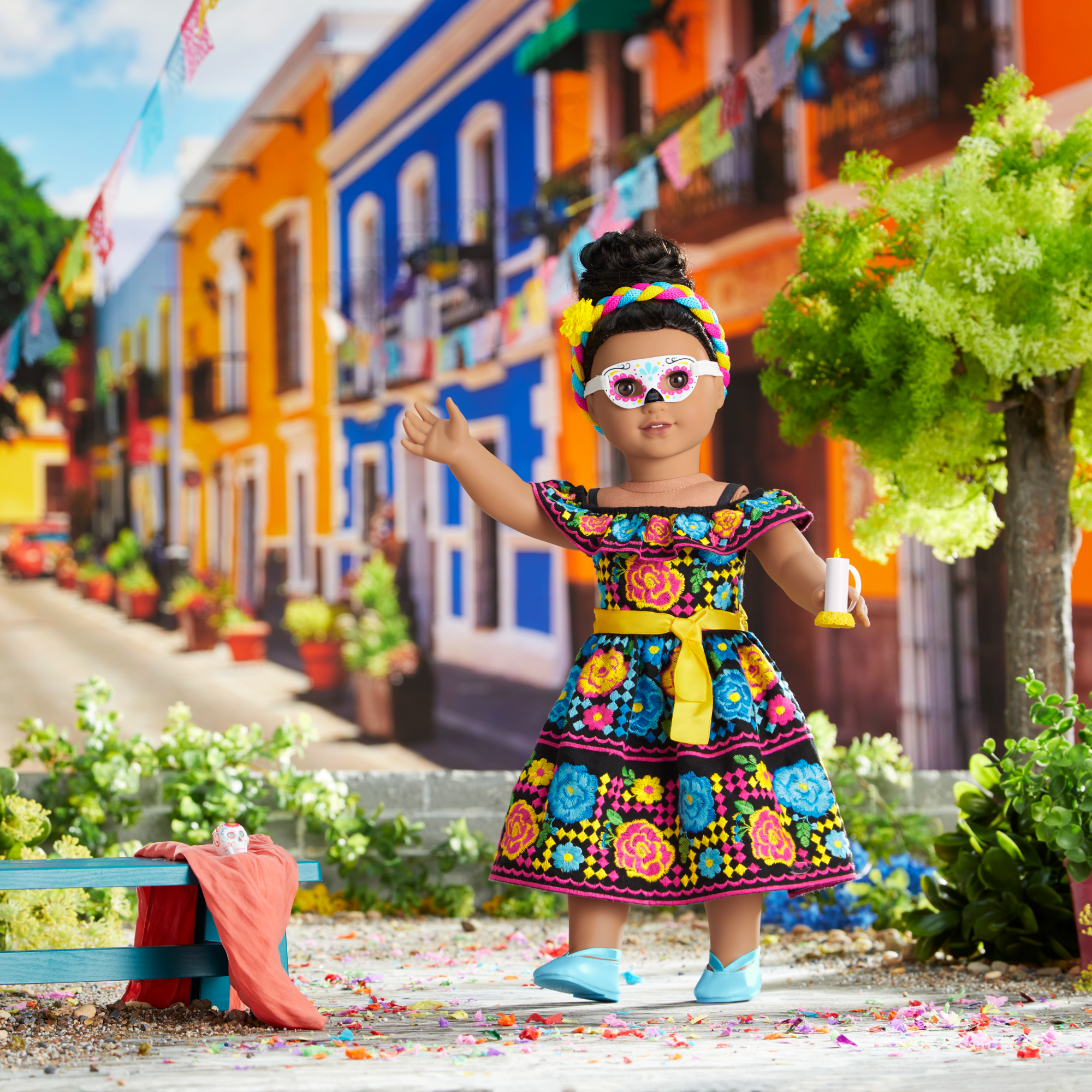 Día de Muertos Celebration Outfit for 18-inch Dolls - Image 12