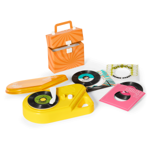 Julie’s™ Record Player & Accessories for 18-inch Dolls (Historical Characters)