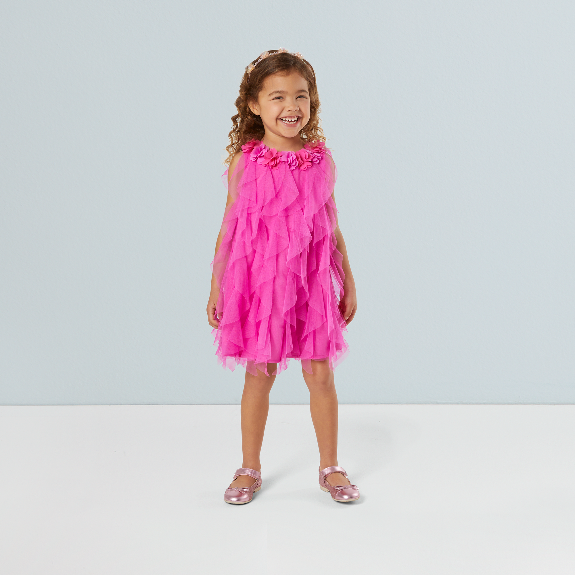 Party-Pink Birthday Dresses for Little Girls & Bitty Baby® Dolls - Image 4