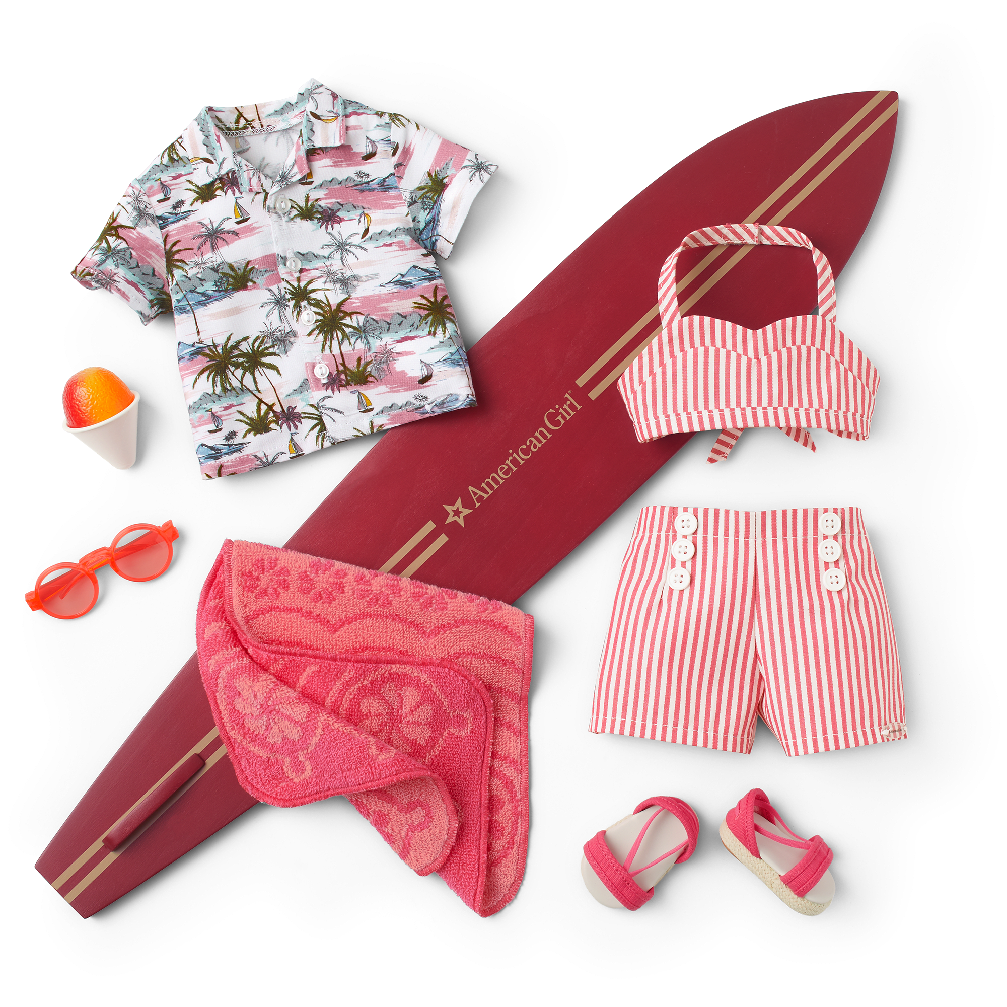 Nanea’s™ Swimsuit & Beach Accessories for 18-inch Dolls (Historical Characters) - Image 2