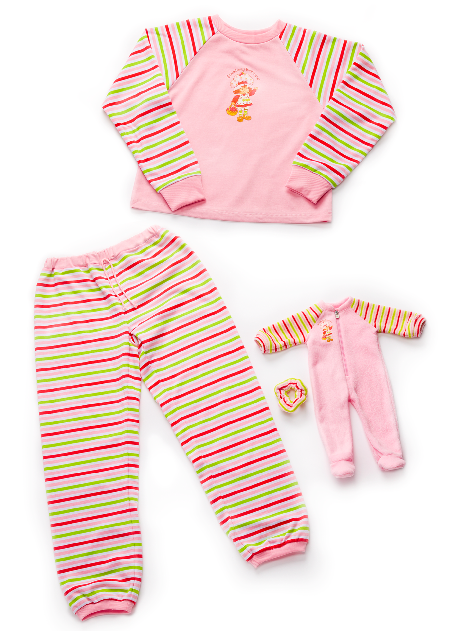 Courtney’s™ Strawberry Shortcake™ PJs for Girls & 18-inch Dolls (Historical Characters) - Image 3