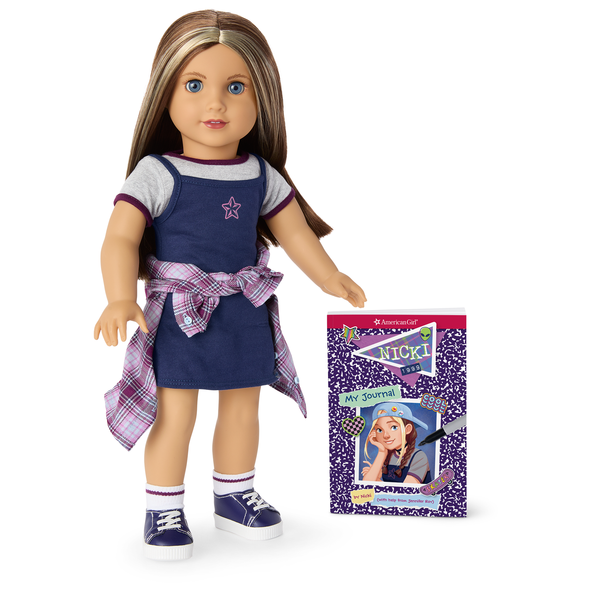 ’90s Twins Nicki’s™ Skateboarding Gift Set (Historical Characters) - Image 2
