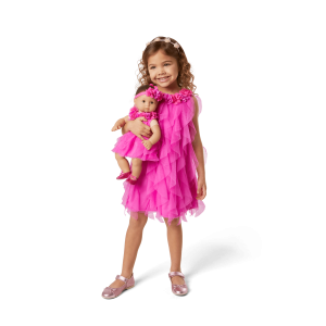 Party-Pink Birthday Dresses for Little Girls & Bitty Baby® Dolls