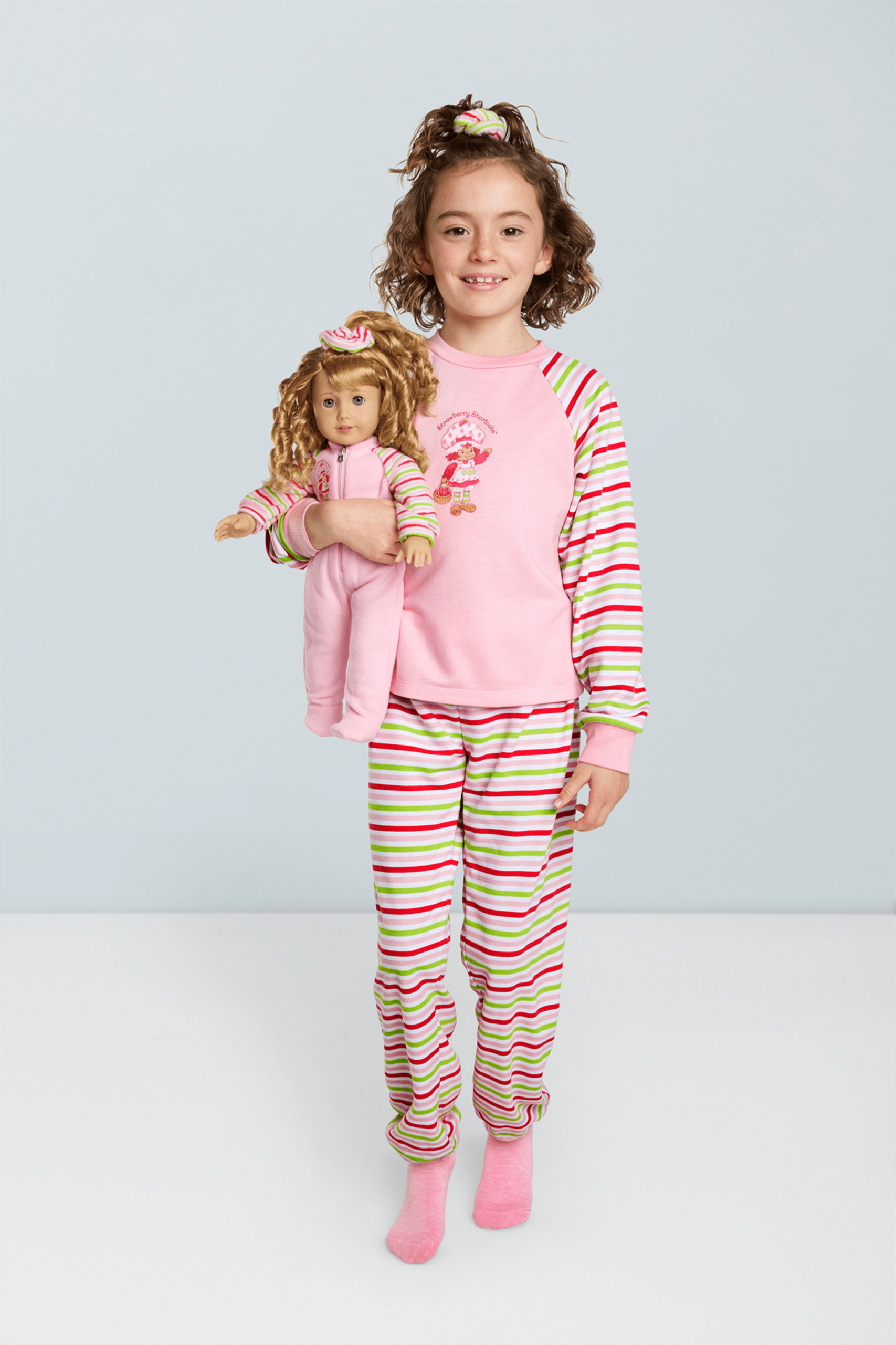 Courtney’s™ Strawberry Shortcake™ PJs for Girls & 18-inch Dolls (Historical Characters) - Image 2