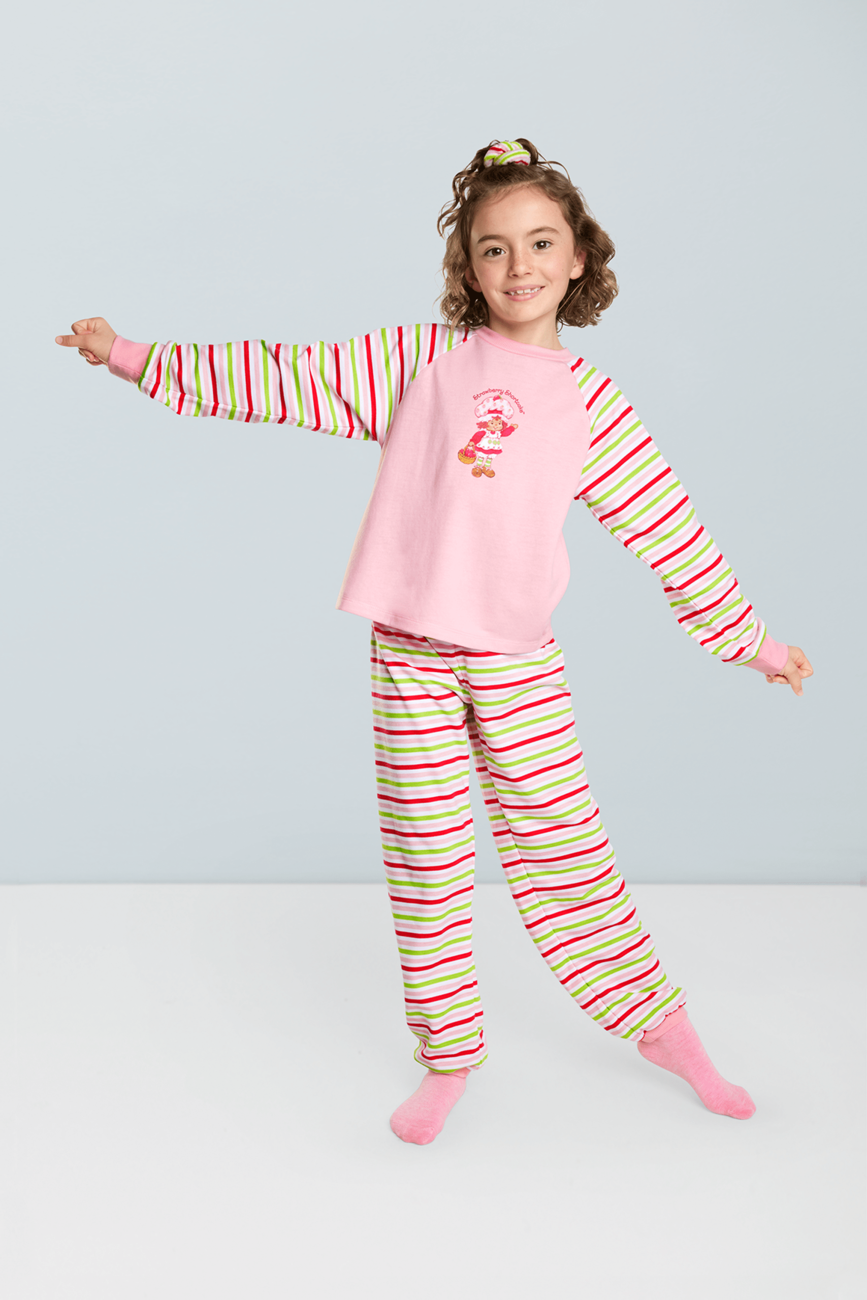 Courtney’s™ Strawberry Shortcake™ PJs for Girls & 18-inch Dolls (Historical Characters) - Image 4
