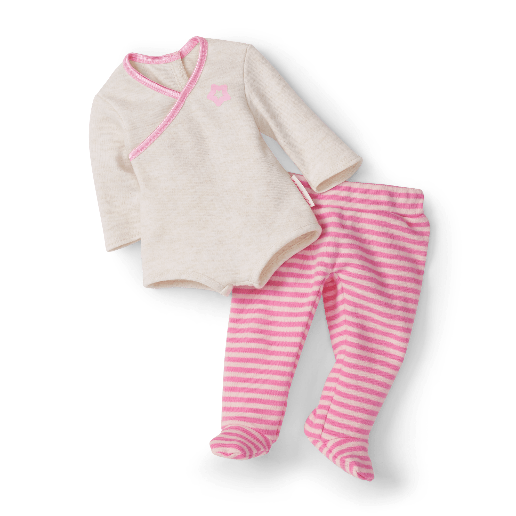 Bitty Baby® Doll #5 with dark brown hair in Pretty Pink - Image 2